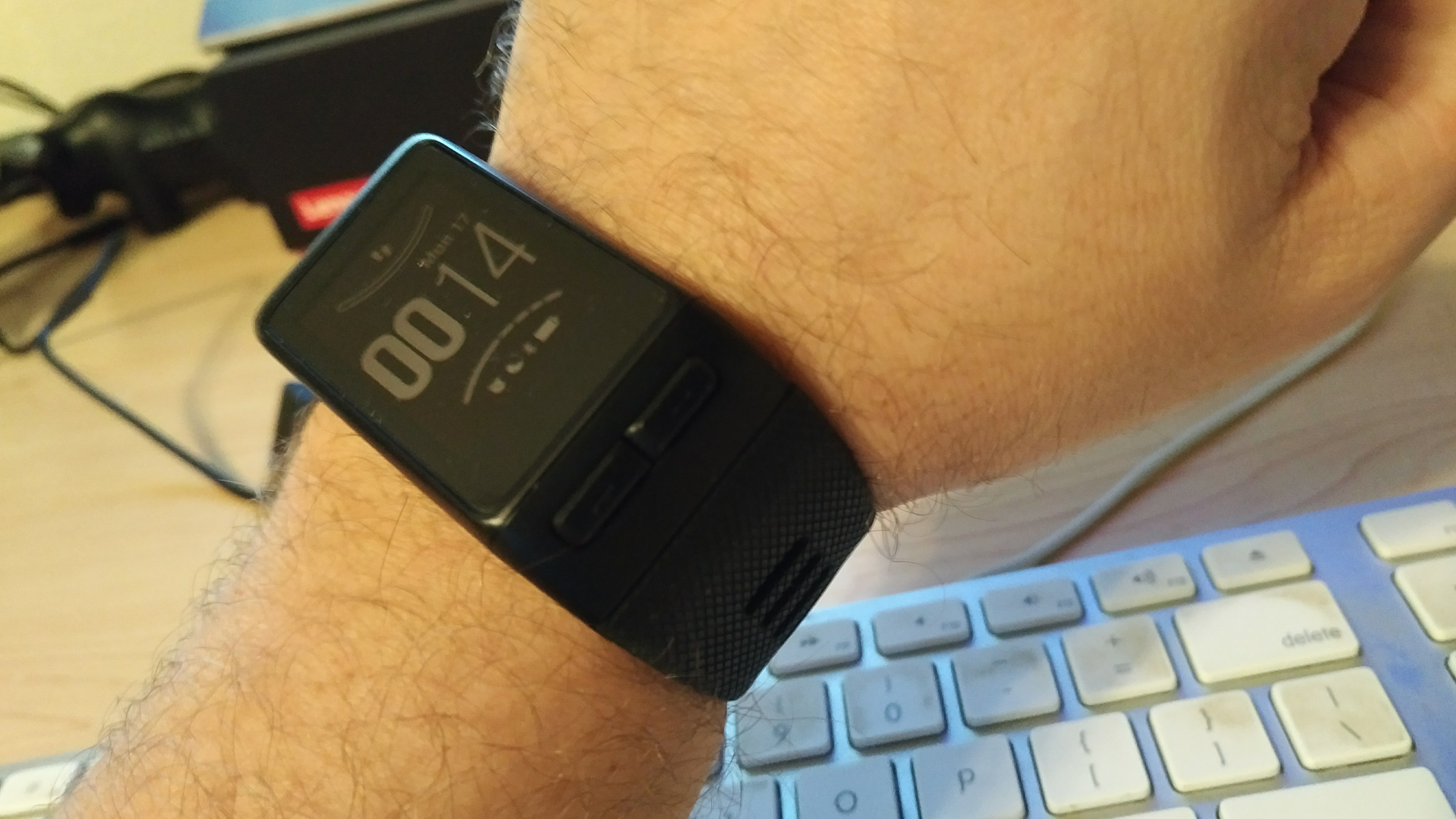 VivoSmart HR+ on my wrist