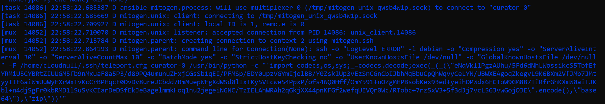Mitogen and Teleport Ansible