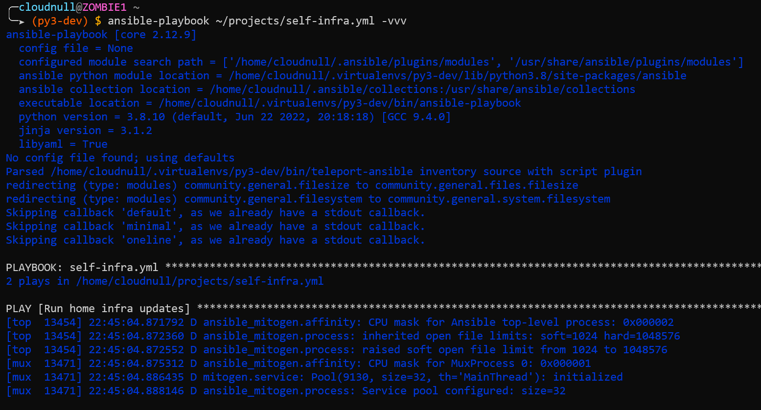 Mitogen and Teleport Ansible